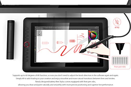 Mesa Digitalizadora Monitor de desenho Gráfico XP-PEN Artist13.3 Pro de 13,3 polegadas totalmente la