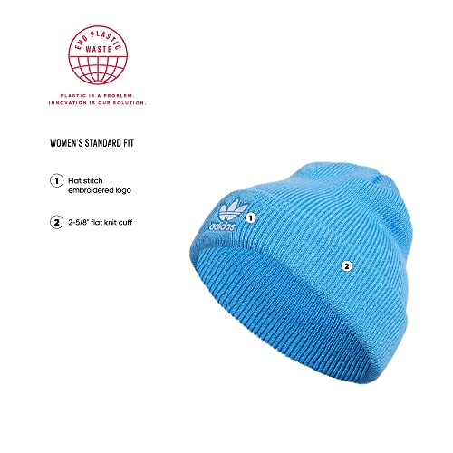 Adidas Originals Women's Trefoil Beanie, Pulse Blue/White, One Size #TOP1