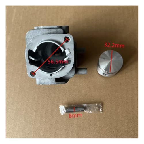 Kit cylindre piston 32,2 mm débroussailleuse SRM22 GT22 A130000021 - 3
