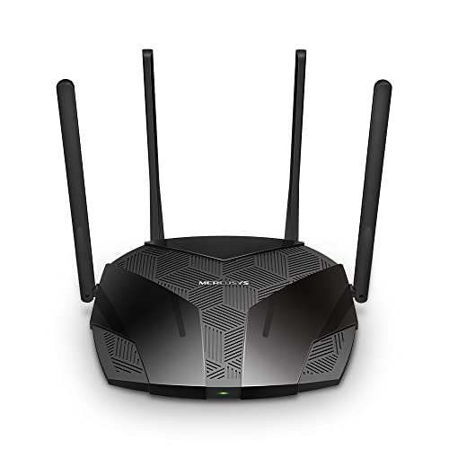 Mercusys MR3000X Wi-Fi 6 WLAN Router Dualband AX3000, OpenVPN/L2TP/IPSec/WireGuard, 4 Gigabit-Ports, WPA3, 160MHz, Kindersicherung, 𝐮𝐧𝐭𝐞𝐫𝐬𝐭ü𝐭𝐳𝐭 𝐤𝐞𝐢𝐧𝐞 𝐃𝐒𝐋-𝐅𝐮𝐧𝐤𝐭𝐢𝐨𝐧