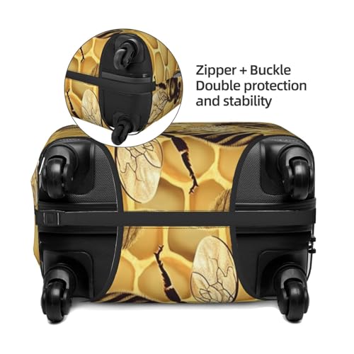 Housse de protection élastique pour valises Bees2 Noir S - 4