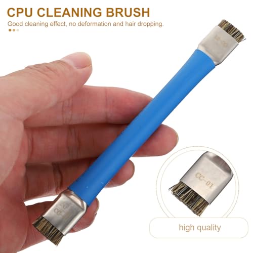 Image of UKCOCO Double Head CPU Cleaning Brush Anti Static Motherboard Circuit Ic Cleaning Brush for Phone PCB and Electronics Maintenance ESD Safe 5.31 in Compact Tool