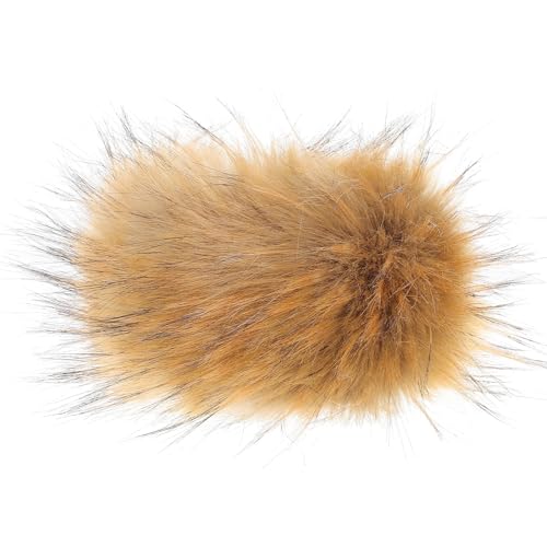 Accesorio de invierno para mujer con puños de muñeca cálidos de pelo sintético suave