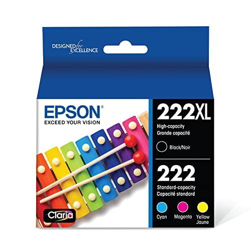 Epson T222 Standard-Capacity Color And High-Capacity Black Multi-Pack #TOP8