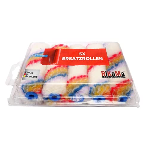 RIKAMA Professional Paint Roller | Anti Splash Roller | Paint Roller | Paint Roller | Paint Roller | Painters Supplies | Facade Roller | Painters Roller | Interior and Exterior (4 Inch 100 mm