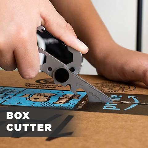 Keysmart Alltul Vulture - 10-In-1 Keychain Multitool With Bottle Opener, Wrench, Carabiner, Philips Head, Wire Cutter, Flat Head, Spoke, Cutter, Ruler And Keyring Hole, Tool For Camping, Fishing Etc. #TOP5