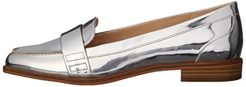 Image of Nine West Womens New Enzo Anglioni Cinjun Metallic Loafers Heels Shoes
