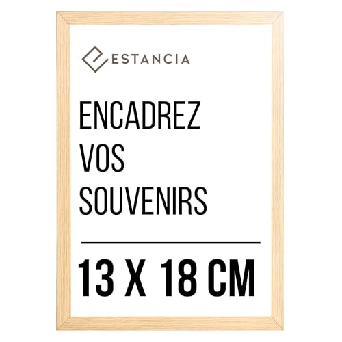 Estancia Cadre Photo en Bois de Chêne 13x18 cm | Cadre Bois 18x13 cm