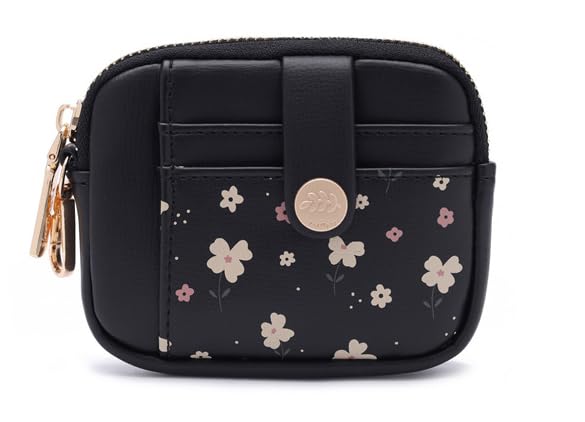Valerie Soft Leather Wallet for Women Small Coin Purse Double Zipper Card Holder with RFID Blocking (Black) - Review, Price and Buying Guide