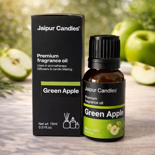 Image of Fragrance Oil | 15 ml | Aroma Oil for Home Fragrance | Best for Aromatherapy | Use in Diffusers, Candles, Air Fresheners (15ML, Green Apple)