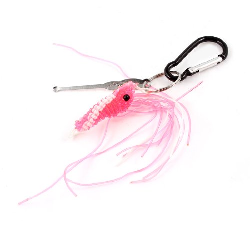 Ruilogod Black Fuchsia Printemps Spreuve Pendentif Crevettes Porte-clés KeyRing W Cardpick Cover