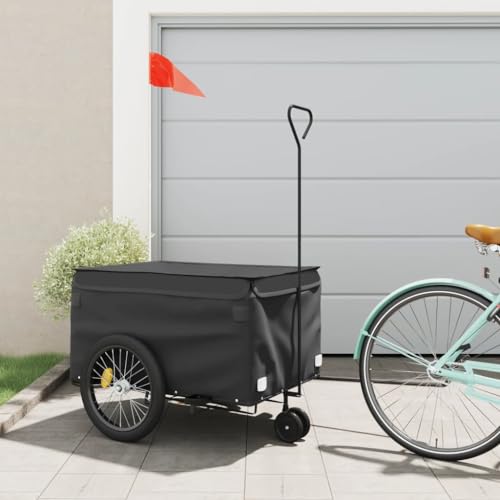 Fahrradanhänger Schwarz 45 kg Eisen, Fahrrad-Lastenanhänger, Fahrrad-Großlastwagenanhänger, Fahrrad-Lastenwagen, Fahrrad-Lastenwagen, Radfahren, Camping, Gepäckaufbewahrung, Träger, Transport, Typ3 Fahrradanhänger Schwarz 45 kg Eisen, Fahrrad-Lastenanhänger, Fahrrad-Großlastwagenanhänger, Fahrrad-Lastenwagen, Fahrrad-Lastenwagen, Radfahren, Camping, Gepäckaufbewahrung, Träger, Transport, Typ3
