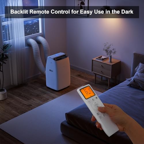 Gasbye Dual Hose Portable Air Conditioner, [2026 Upgraded] Full DC Inverter Compressor, Energy-Saving 13.6 CEER, Low Noise (45dB), Cools Room up to 500 Sq.Ft., Backlit Remote Control, 14,000BTU, White - Image 7