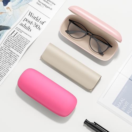 Image of Eyeglasses Case, Hard Shell Protective Case for Glasses, Unisex for Women Men