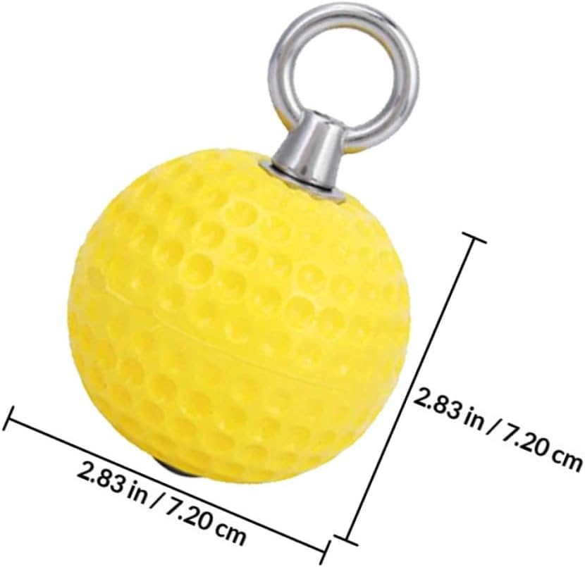 Homoyoyo Forearm Grip Strength Trainer Ball 72mm Solid Pull-up Exercise Grip Strengthener Set for Home Workout and Climbing Training