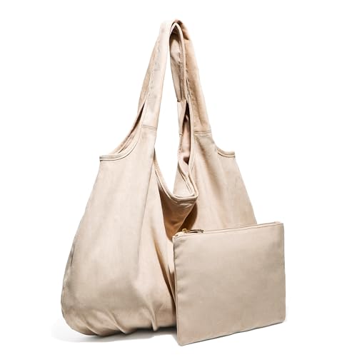 Bolso Hobo de gamuza grande para mujer miniatura 3