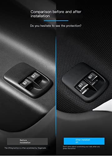 Autocollant lève-vitre Smart Forfour Fortwo 453 patch décoratif bouton intérieur argent