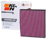 K&N Cabin Air Filter: Extended Life Disposable Replacement Air Filter: Compatible with 2018-2026
