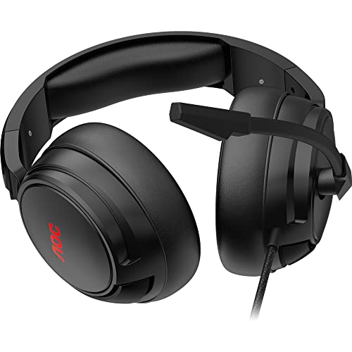 Headset Gamer, Headphone, fone de ouvido com microfone AOC GH100 Driver 50 mm, Multiplataforma, LED.