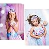 2 Pièces Princesse Tiare Diadème Écailles de Poisson Perle Coquille Diadèmes Thème de Sirène Couronne, Couronne Diadèmes Fille pour Fête d'anniversaire à Thème Fête Costumée #5