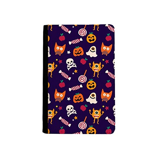 Étui portefeuille de voyage Halloween citrouille contre la perte de vos papiers d'identité