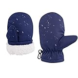 POXIMI Winter Toddler Snow Gloves Baby Boys Waterproof Gloves for Girls Warm Mittens Fleece Ski Mitt