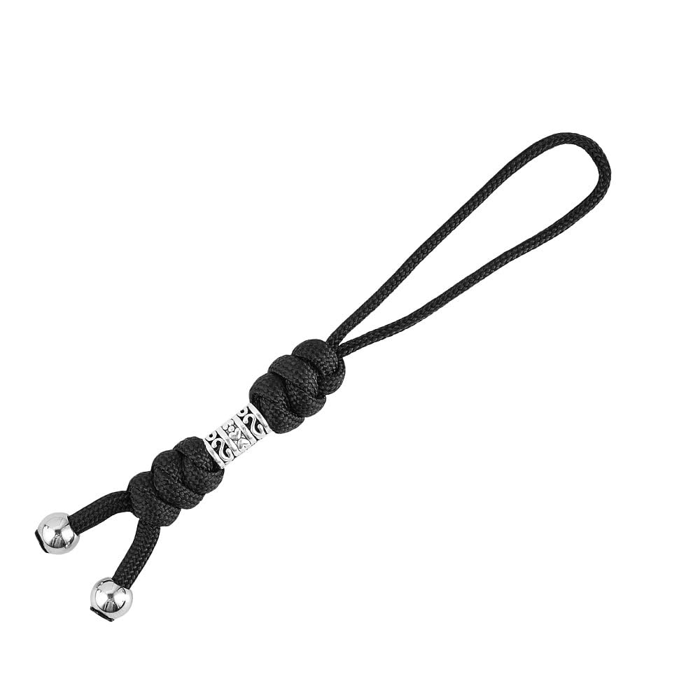 M-Tac Skull Knife Lanyard with Bead – Paracord Lanyard for Knives & EDC – Tactical Knife Fob Pull Cord – Durable Paracord