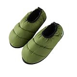 Yolunara campground memory foam women and men slippers green M
