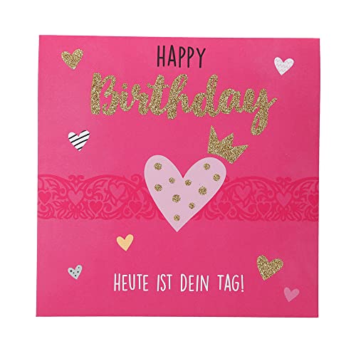 Depesche 0011694-015 Pop-up Glückwunschkarte zum Geburtstag, Klappkarte mit Musik, Lichtelementen und einem originellen Spruch, Geburtstagskarte inkl. Umschlag, Format 15,5 x 15,5 cm