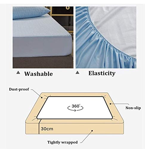 Waterdichte bedovertrek Beddengoed Laken Super eenpersoons/dubbel/kingsize microvezel hoeslaken | Sterk elastisch all… - Image 5