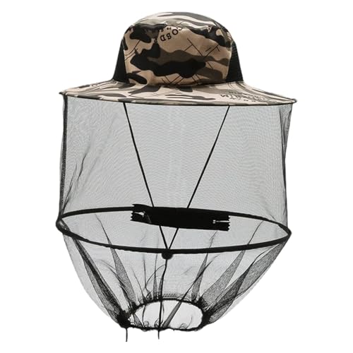 MANMEMU Hut mit Moskitonetz &ndash; Imkerhut, Moskitonetz Hut, m&uuml;cken m&uuml;tze f&uuml;r Outdoor-Enthusiasten, Landwirtschaft, Jagd, Wandern und Gartenarbeit，Sonnenhut f&uuml;r Unisex-Erwachsene