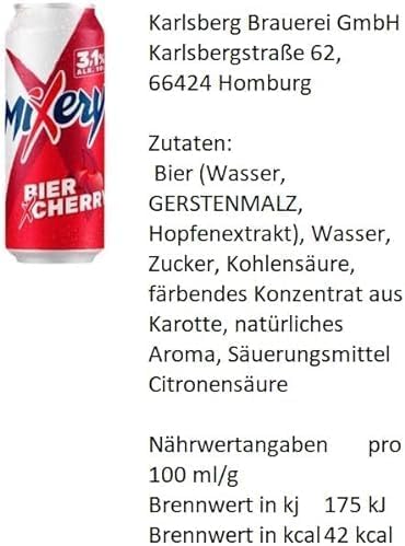 24 Dosen Karlsberg Mixery Mix Bundle 6 Sorten a 500ml inc EINWEG Pfand 3,1-5,9% Vol. + Space Keks von Onlinenshop Bormann