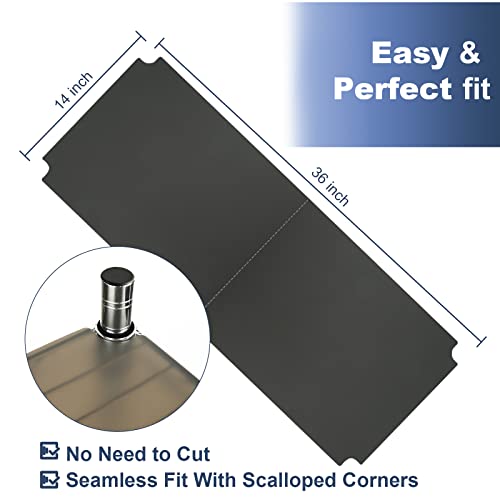 Shelf Liners For Wire Shelf Liner Shelving 14" X 36",Black Plastic Pantry Wire Rack Metal Shelf Liner For Wire Shelves Shelving Accessories Frosted Translucent #TOP6