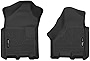 Husky Liners X-act Contour Series | Front Floor Liners - Black | 54801 | Fits 2019-2022 Dodge Ram 2500/3500 Crew/Mega Cab 2 Pcs