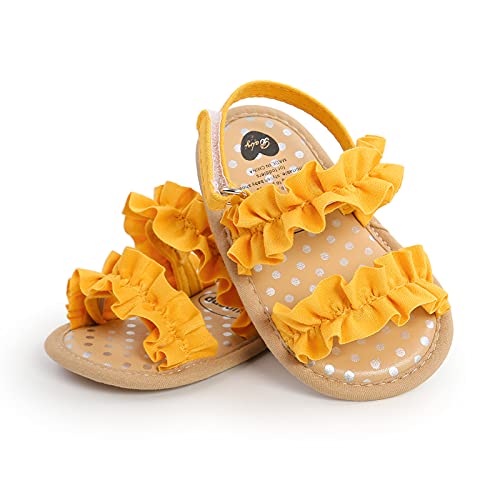 Image of Infant Baby Girls Boys Summer Sandals Premium Unisex Non Slip Rubber Soft Sole Breathable Toddler First Walker Outdoor Beach Shoes