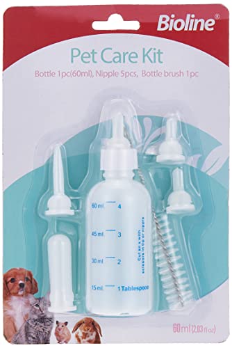 Bioline Nursing & Feeding Bottle Kit for Cats & Dogs 60ml