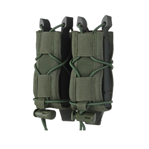 Tattico Doppio A Estrazione Rapida, Borsa Corta MOLLE In Nylon - Leggero (0,082 Kg, 10x11 Cm) For Attività Di Squadra, Giochi Tattici, Oggetti Di Scena For Film(RG)