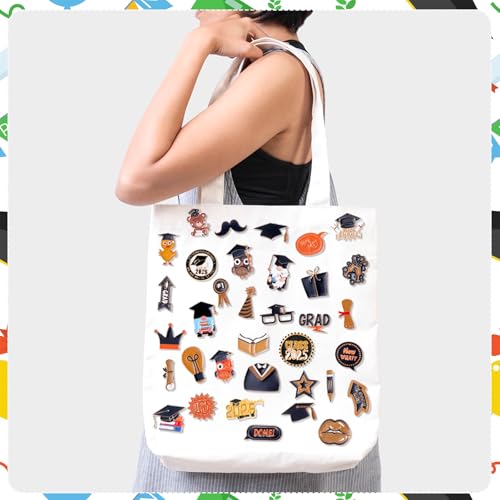 Image of Giegxin 40 Pcs 2026 Graduation Pins Bulk Kindergarten Preschool Enamel End of the Year Student Gifts Class of 2026 Graduation Lapel Pins Teachers Backpack for Teacher Student