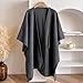 Coffee Fleece Drape Shawl Wraps for Women Poncho Sweater Womens Scarfs Coat Wraps for Evening Dresses Fashion Accessories Fleece Blanket Shawl with Loop Bufandas para Mujer para Frio