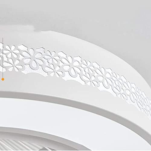 Ventilador de techo con luz LED regulable y aspas invisibles con mando para dormitorio 4