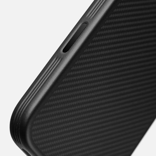 Coque iPhone 17 Pro Max en fibre de carbone véritable avec support magnétique fin