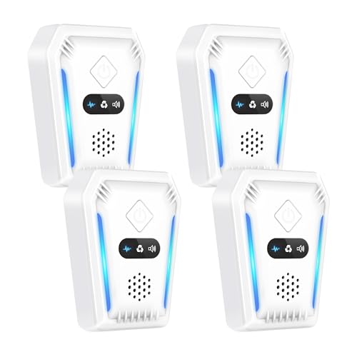 Upgraded Ultrasonic Pest Repeller 4 Pack Plug in Mouse Repel