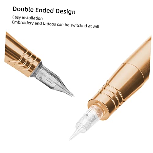 Didiseaon 4pcs Rotating Tattoo Pen Tattoos Supplies Tattooing Tattoos Tool Mini Tools Rose Gold Aluminum Alloy - Image 3
