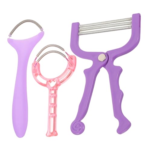 VALICLUD 3Piezas Facial Manual De Removedor Para Mujeres Herramienta De Enhebrado Para Mejillas y Barbilla Color Aleatorio