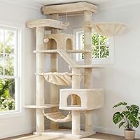 Amazon | Heyblyキャットタワー 多頭飼い最適 高180cm 大型猫用