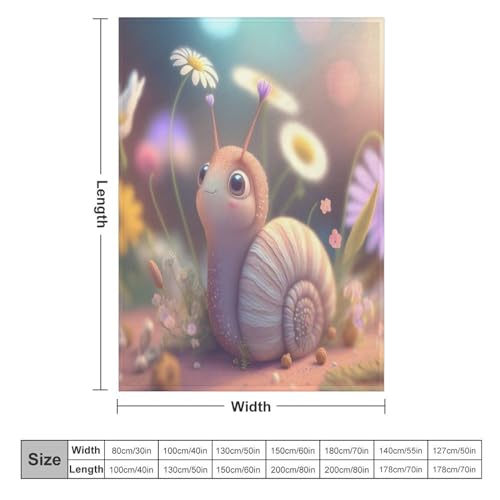 Escargot Mignon plaid couverture douce et chaude flanelle quatre saison - 6