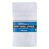 Omni Linens Grandeur Hospitality Hand Towels; 12 pack Color White