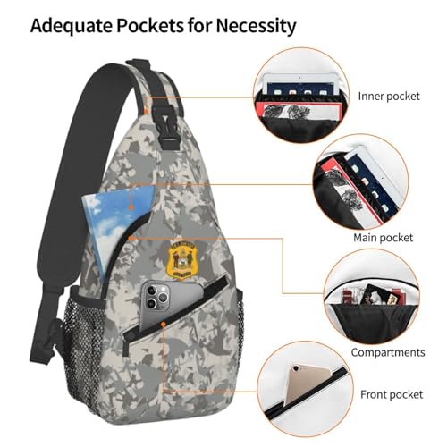 Bolso Sling para Hombre Pequeño Resistente al Agua miniatura 4