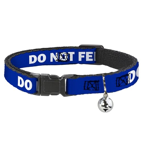 Collar de gato con campana de 8.5 a 12 pulgadas Buckle-Down Do Not Feed 2