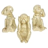 Figurines animales : ces statues de singes adoptent différentes postures, notamment « ne regarde pas », « n’écoute pas » et « ne dis rien », ce qui est très intéressant. statues artisanales en résine